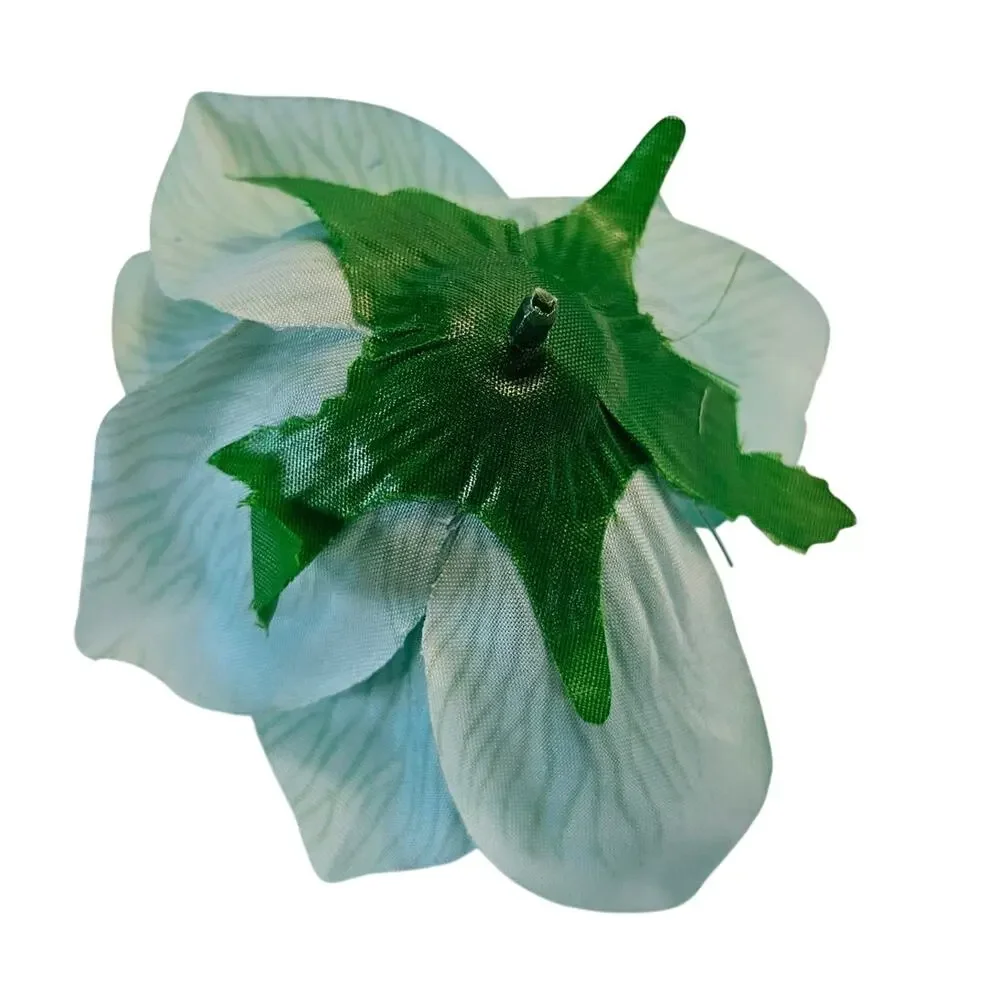 Aqua Artificial Silk Rose Flower Heads Wedding Craft 4